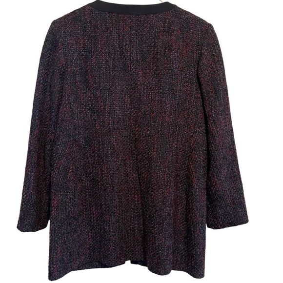 NWOT- Pendleton Petites- Dark Charcoal Tweed Blazer Long Jacket, Size 12 PETITE - Picture 6 of 10